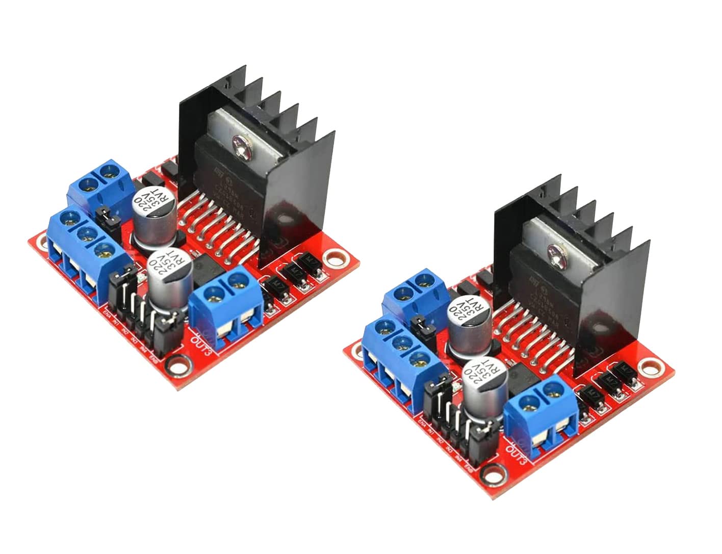 電子工作セット Amazon.co.jp: YMS PARTS【2個入】 L298N DCステッパ モータドライバ
