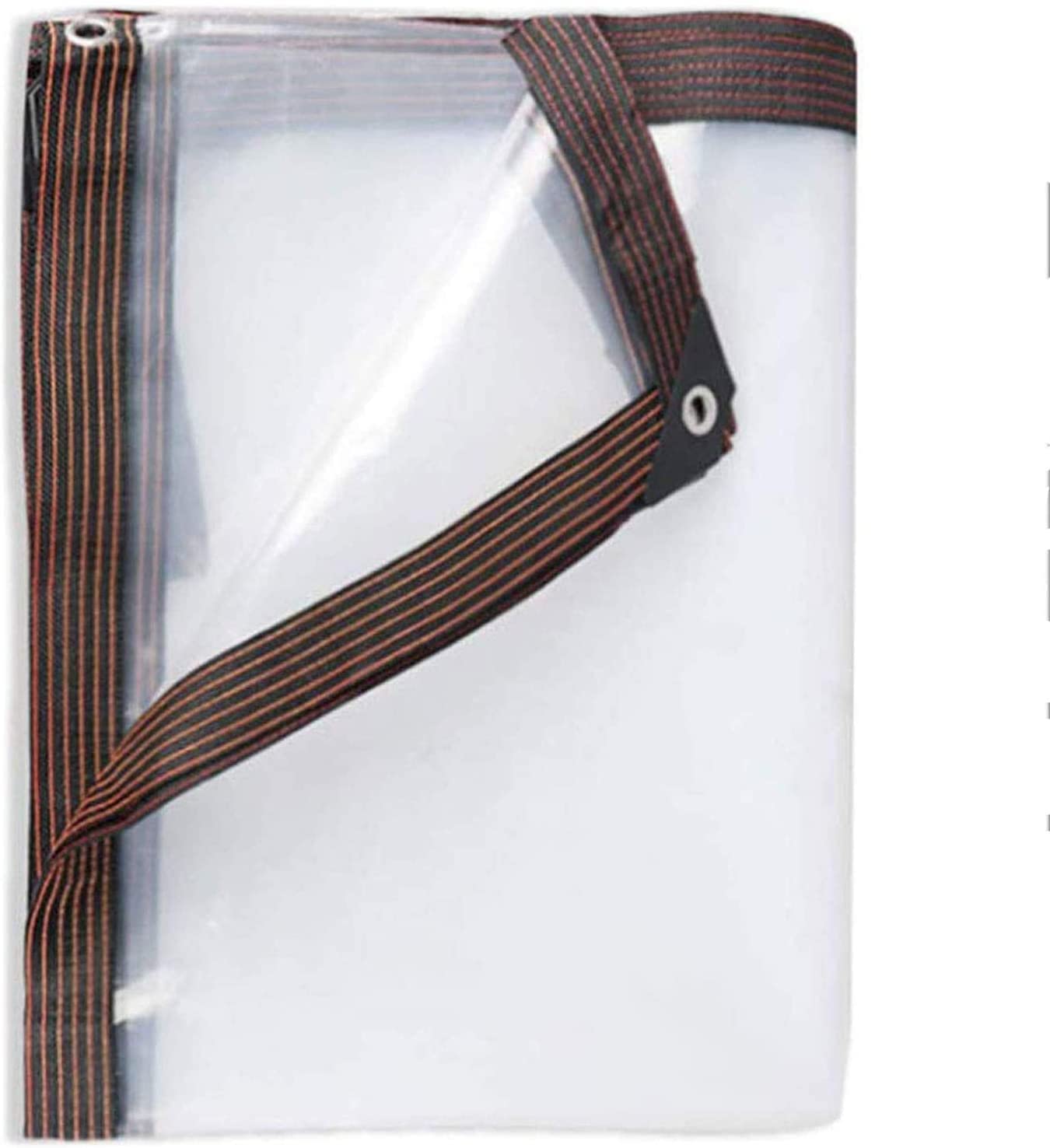 Lona resistente de 1x1 m impermeable transparente con ojales y cubierta exterior antipolvo