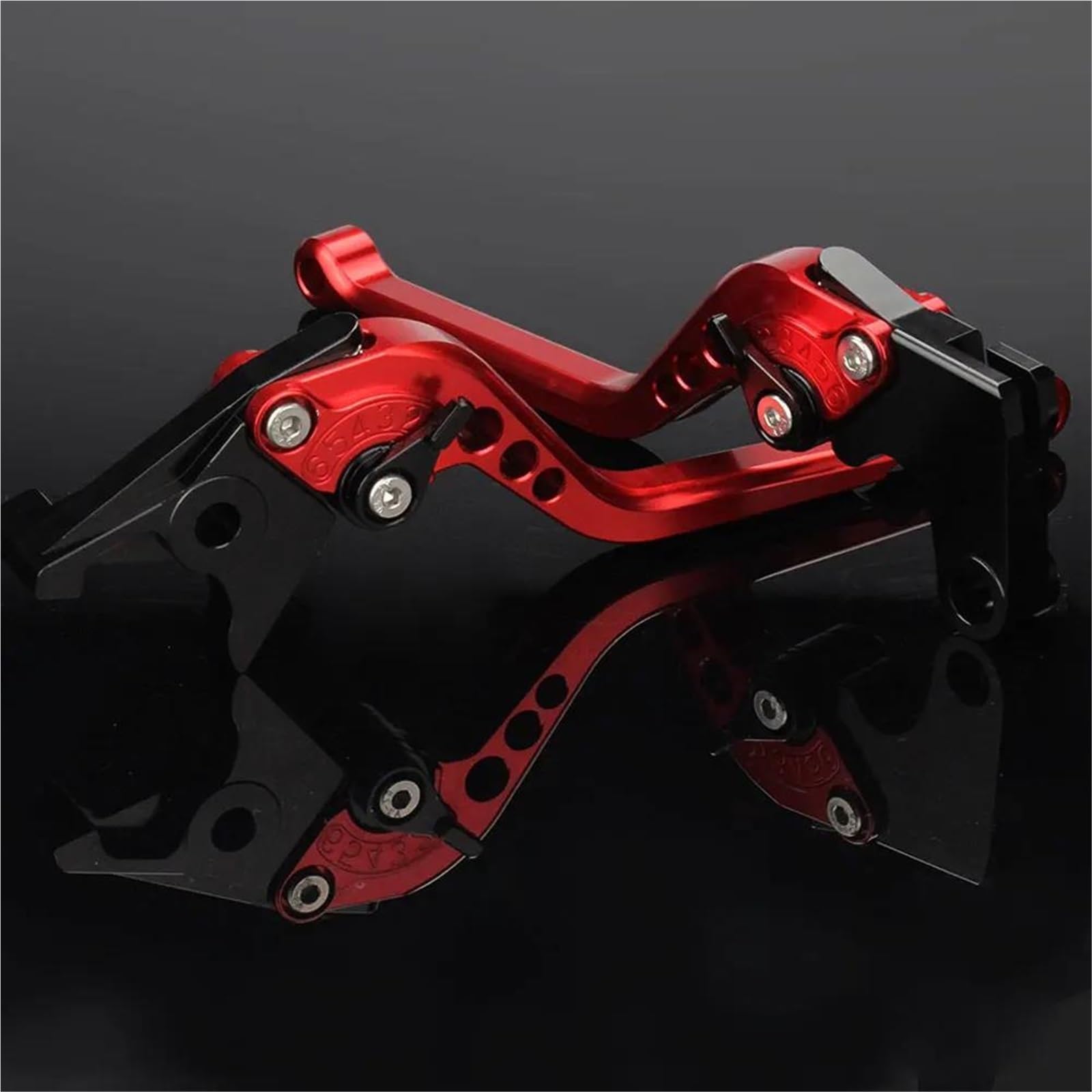 Kit Levier Frein Leviers De Frein Et D'embrayage Réglables Pour Moto Pour Yamaha YZF R9 YZF-R9 2025 - Pièces Guidon Moto Poignée D'embrayage(Rouge,Long)
