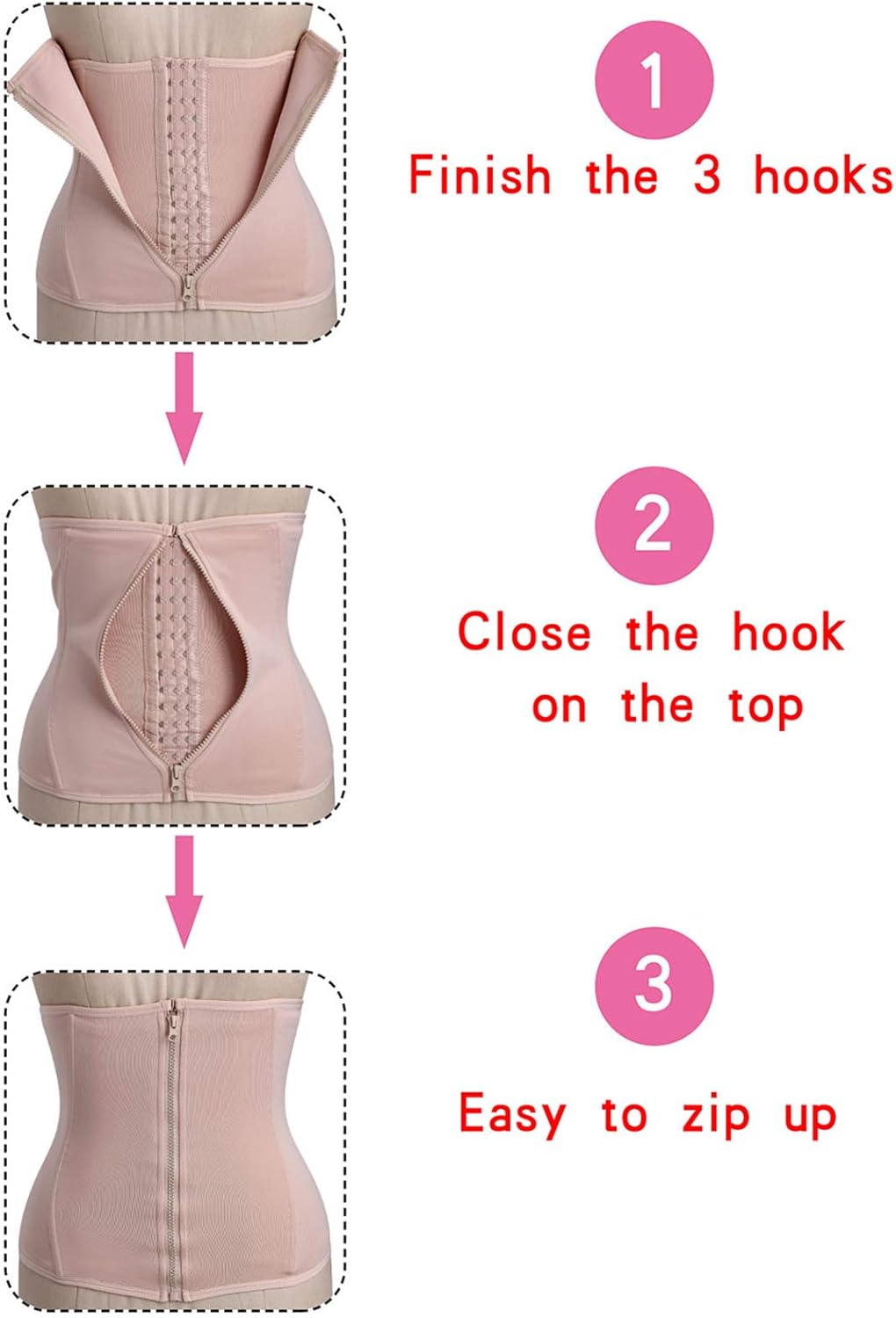 LODAY Waist Trainer Corset for Weight Loss Tummy Control Sport Workout Body Shaper Black at  Women’s Clothing store
