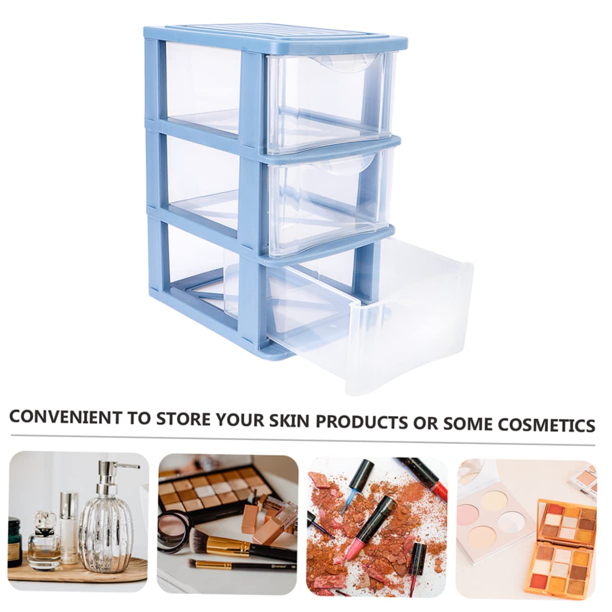 Luxshiny 2stücke Aufbewahrungsbox Schichtige Tabletop Lagerung Boxen Für Kleinigkeiten Hosen-organizer Kosmetik-organizer Für Schreibtisch Und Schrank