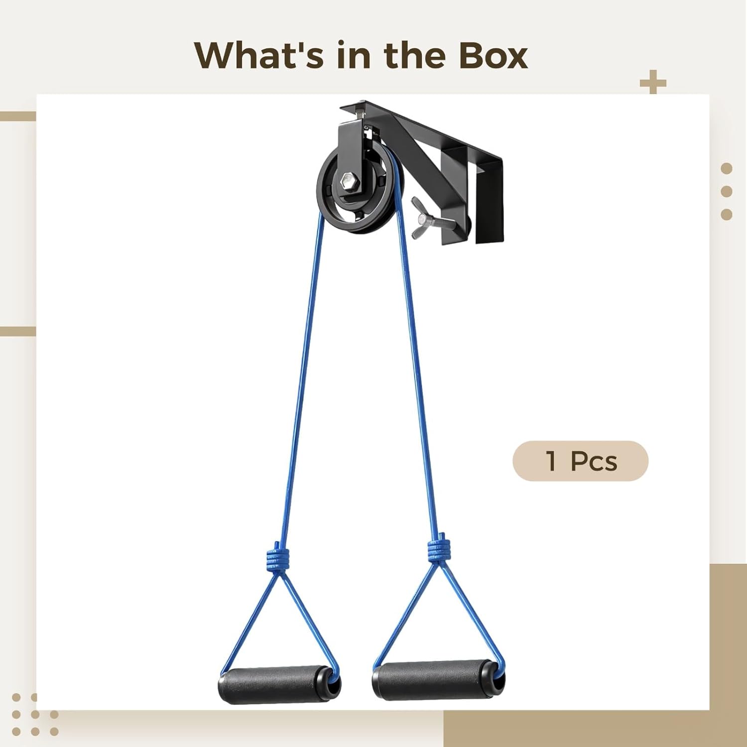 Over Door Shoulder Pulley For Recovery, Steel Frame With Long 9.2 Ft Cord And Soft Handles, Home Use Tool For Pain Relief And Increased Motion