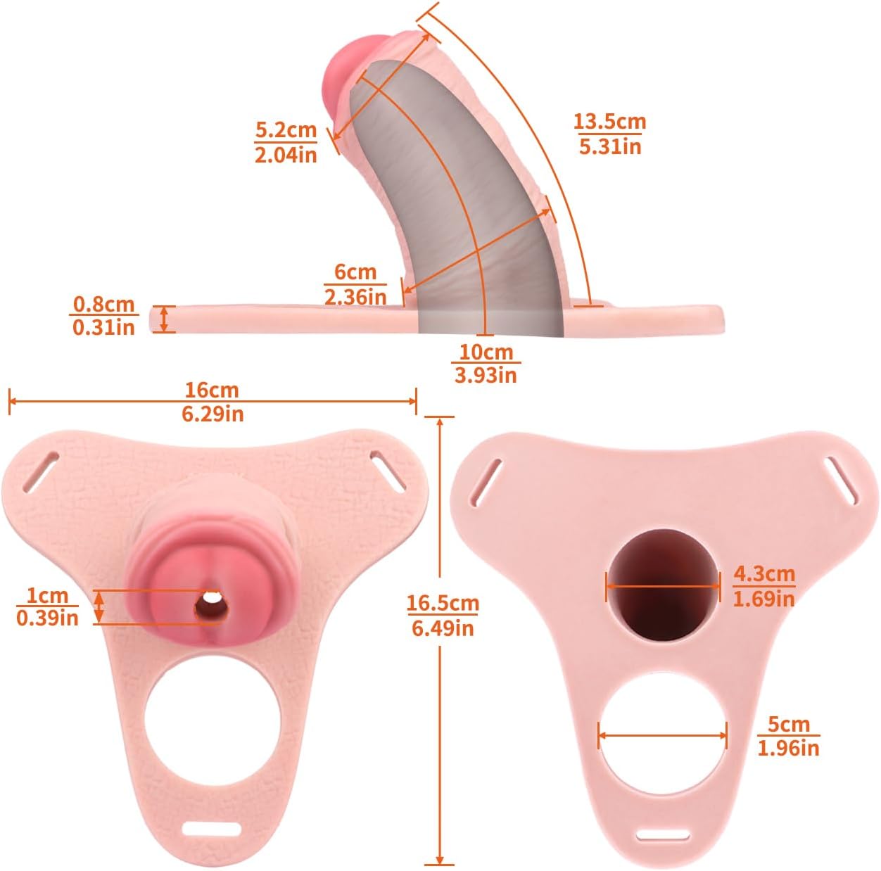 Harness Chastity Lock Cage Silicone Cock Sleeve with Penis Ring, Strap On Chastity Device Cage Penis Bondage Dildo Sleeve Men Adult Sex Toy