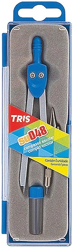 Compasso Tris Su048 com Tiralinhas Estojo 1 Unidade