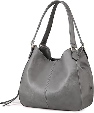 Womens Multi-pocket Shoulder Bag Fashion Vegan Leather Handbag Tote Purse