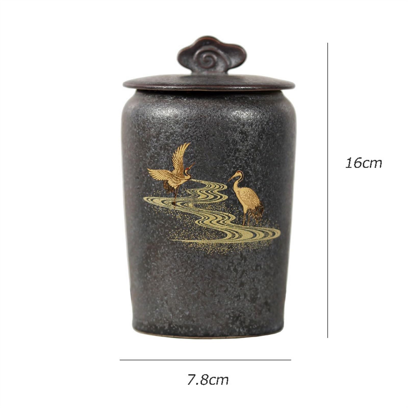 Kanister für Tee, Kaffee und Zucker Handbemalte Teedose aus China, hochwertiges Retro-Teeservice