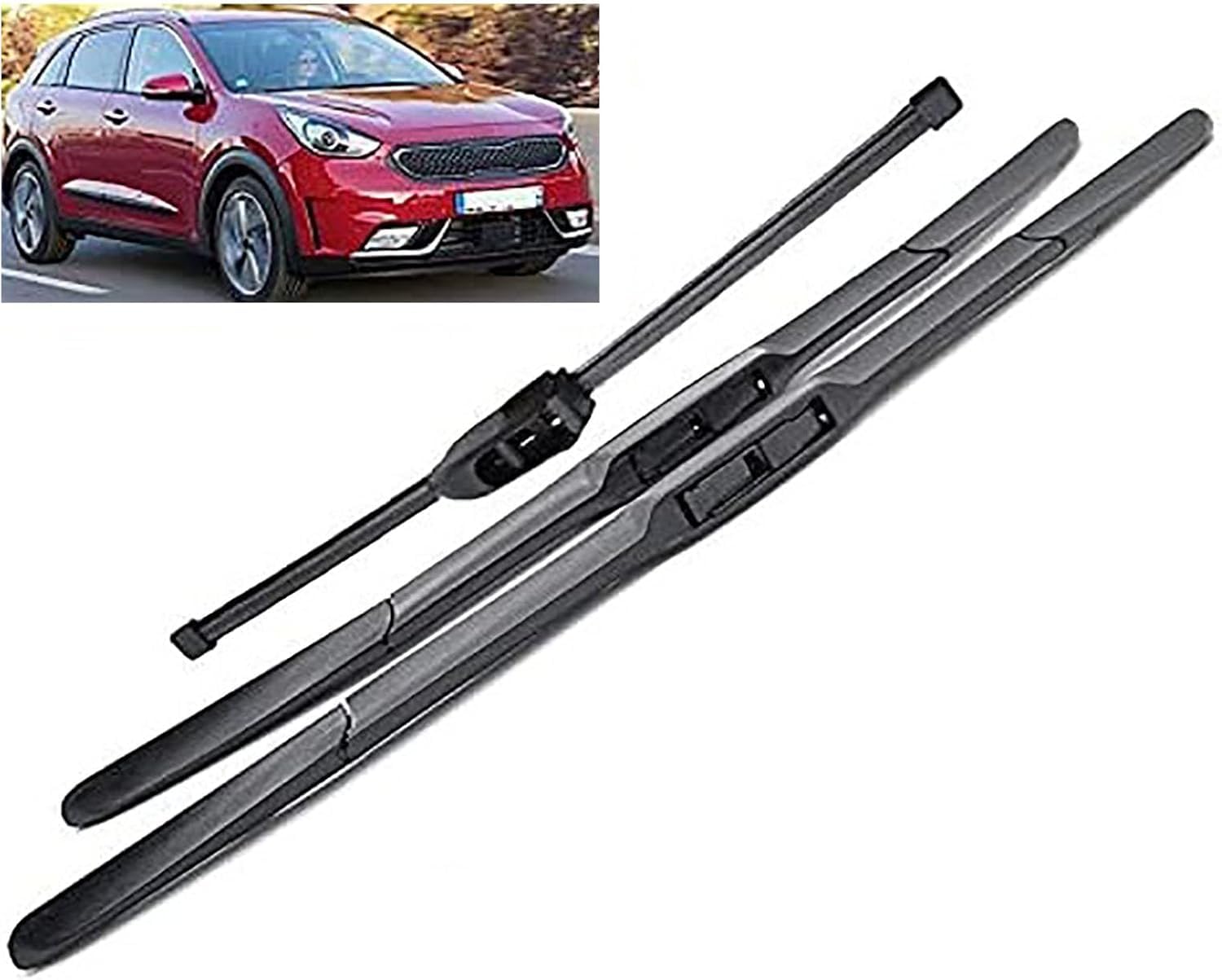 HGYNBCP Windshield Wiper Blade fit for Kia Niro 2016-2024 26in+16in+13in Set of Wiper Blades All-Weather Performance Easy Installation