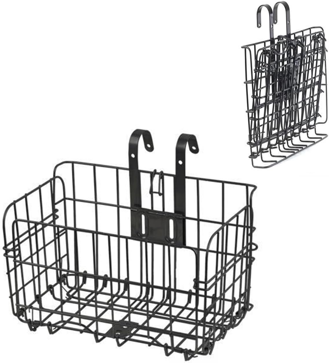 TGTAKDS Bike Frame Basket FoldUp Bike Basket Wire Mesh