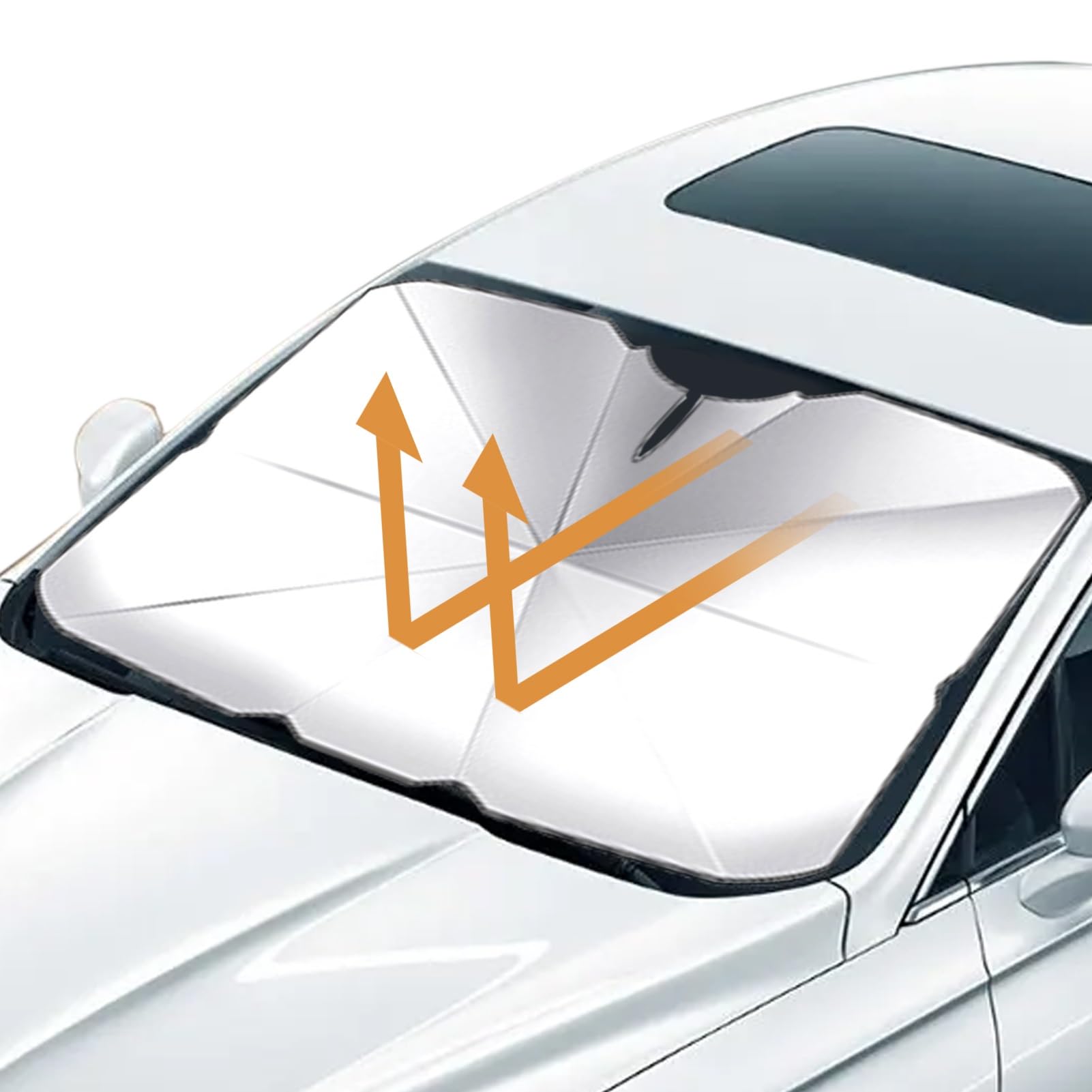 Coche Sun Shade Parabrisas De Coche Parasol Protección Solar Paraguas Plegable Auto Ventana Delantera Cubierta Coche Plegable Parasol