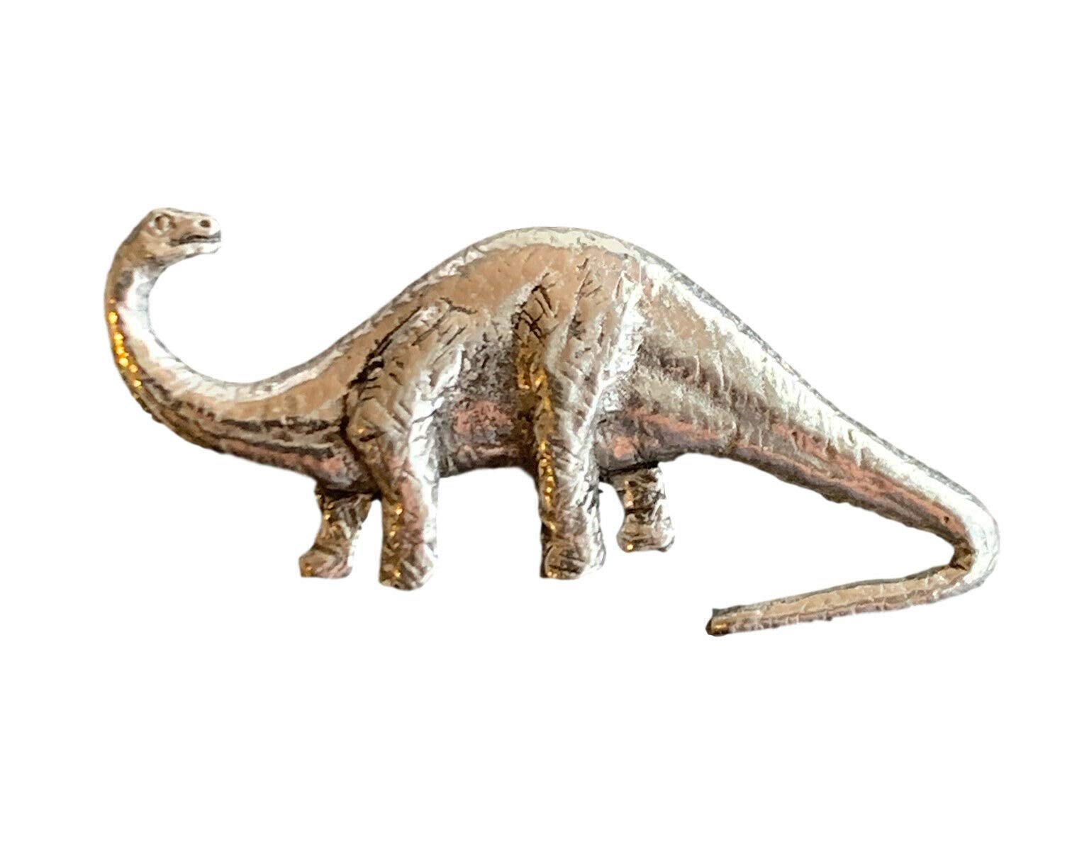 Smartbadge® Brontosaurus Dinosaur Handmade Pewter Lapel Pin Badge + 59mm Button Badge