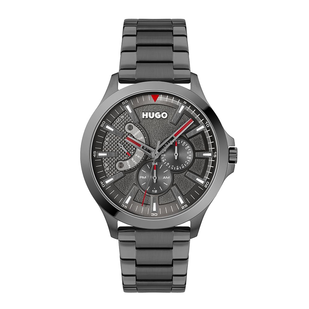 Hugo Gents HUGO #LEAP Bracelet Watch - Grey/Grey