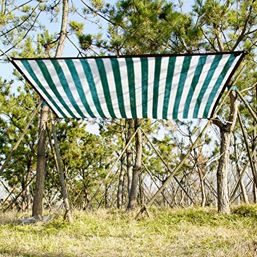 Vela de sombra de jardín con diseño de rayas para pérgolas de terrazas 5
