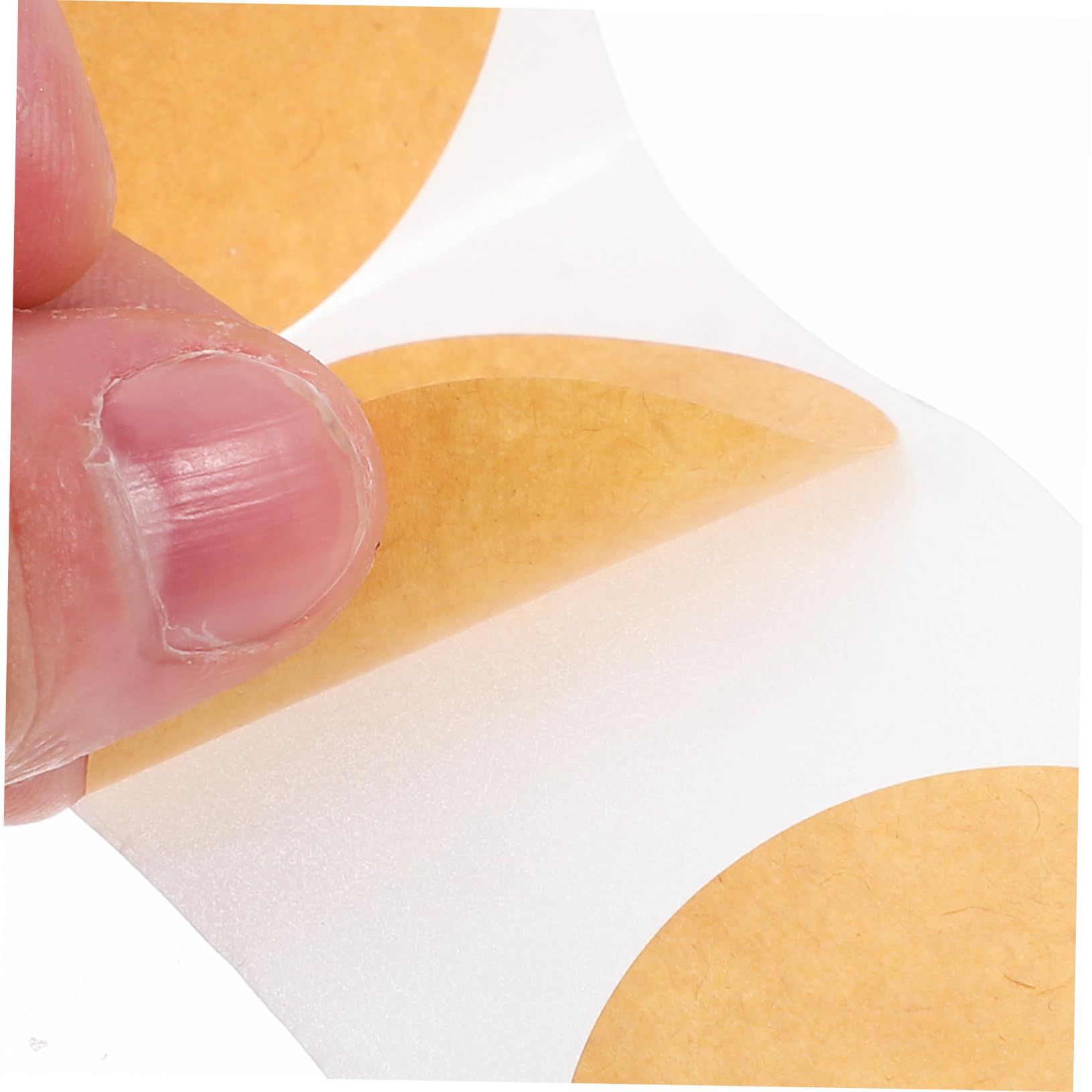 jojofuny 5 Adesivo rotondo kraft piccolo adesivi etichetta appiccicoso simpatiche etichette adesive etichette adesive vuote su cui scrivere carta kraft