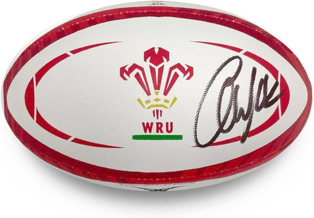 Amazon | 記念品 Alun Wyn Jones サイン入りウェールズ ラグビー
