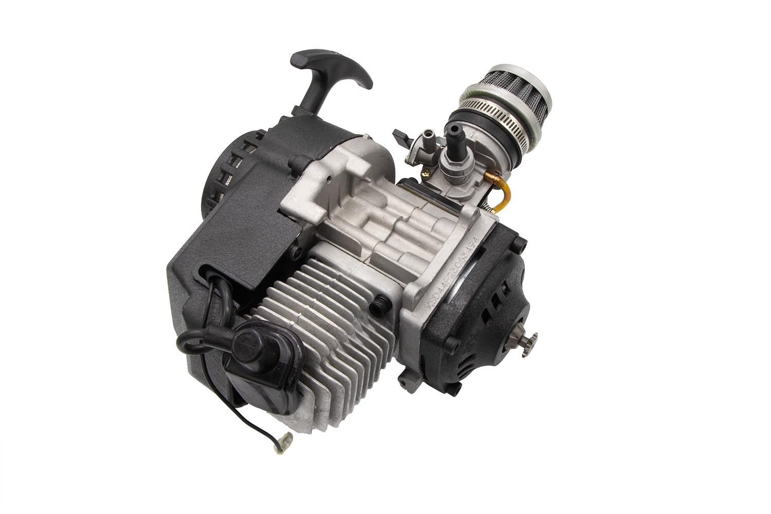 Pocketbike Motor 49cc 2 Takter mit Vergaser Seilzugstarter Kinderquad Miniquad