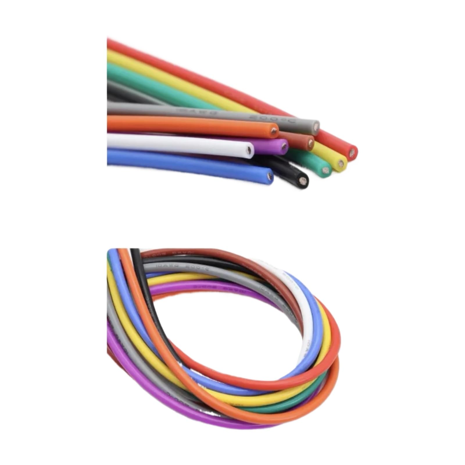 30/28/26/24/22/20/18/16AWG Twisted Cable 5 Color Mixer Kit (Boxed 1; 20AWG x10m x5 roll)