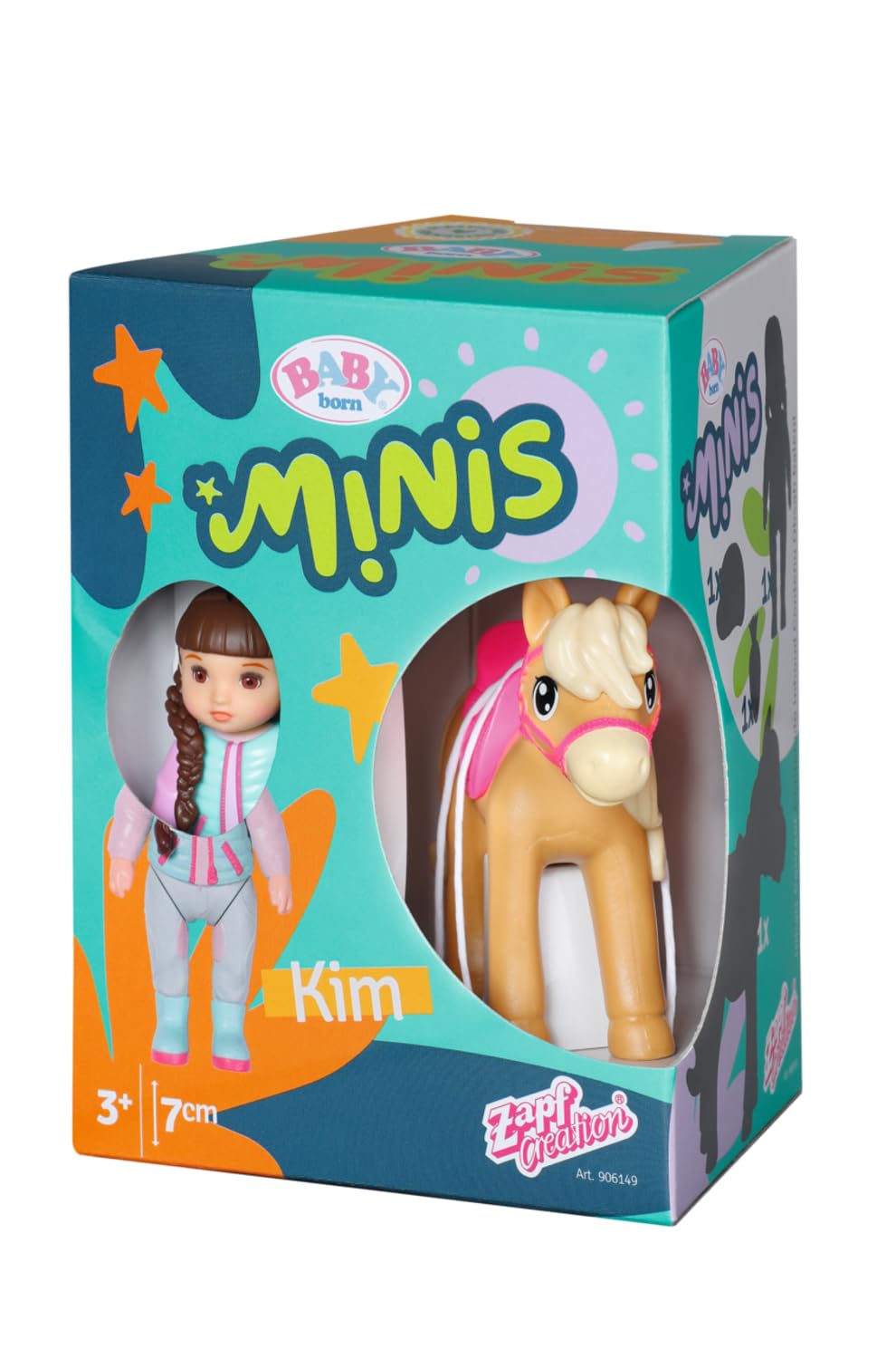 Amazon.com: Baby Born Minis Playset Horse Club Set with Kim 906149