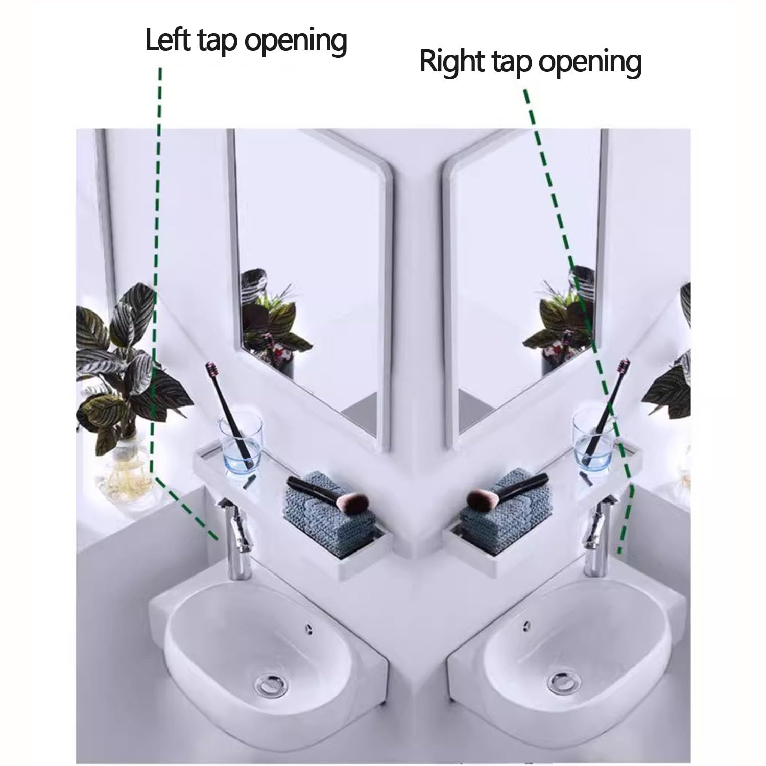 Fregadero de cerámica compacto montado en la pared con escurridor y agujeros para grifo, ideal para baños pequeños y lavaderos, diseño que ahorra espacio, accesorio de baño moderno, fácil instalación