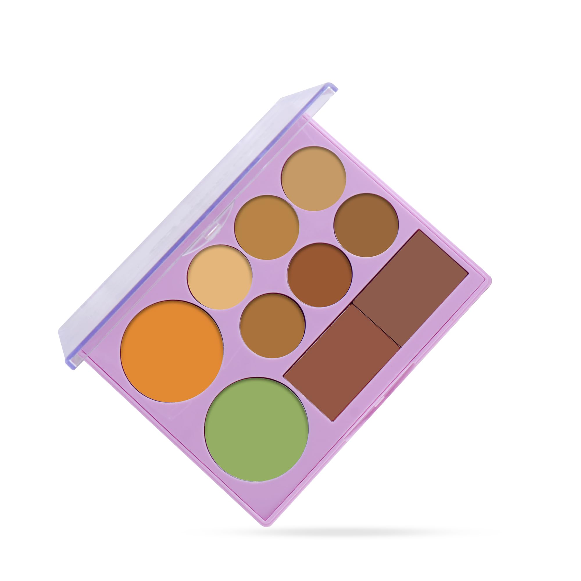 Colors Queen Base Essential Contour Palette | Easy to Blend, Multi-Purpose Creamy Concealer & Color Corrector | Lightweight, Long Lasting Contour & Concealer Palette for Face Makeup (Multicolor - 02)-image-8