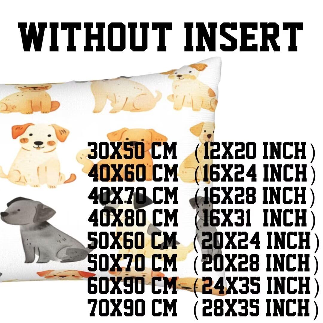 Kissenbezug 70 x 90 cm Niedlich Kissen, Sofakissen Superweicher Kopfkissenbezug Dekorative Kissenbezüge (2er Set) Kissenhülle mit ReißVerschluss Deko Kissen für Couch Wohnzimmer Schlafzimmer Hund J480