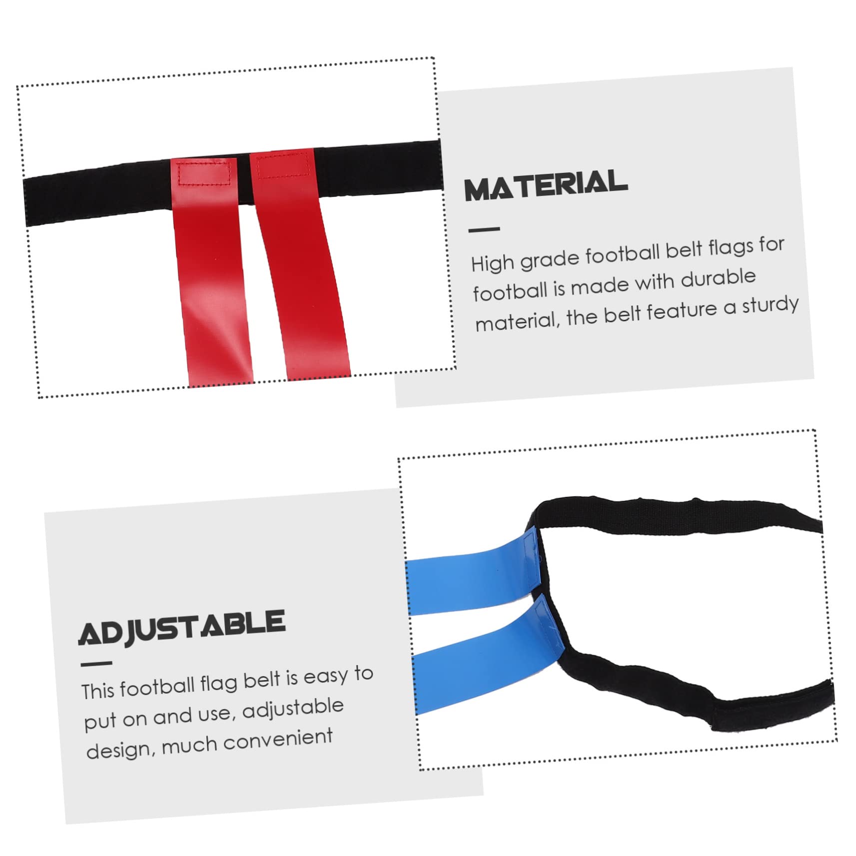 HANABASS Rugby Flags Belt Football Game Waist Flag Rugby Supply Entertainment for All Ages