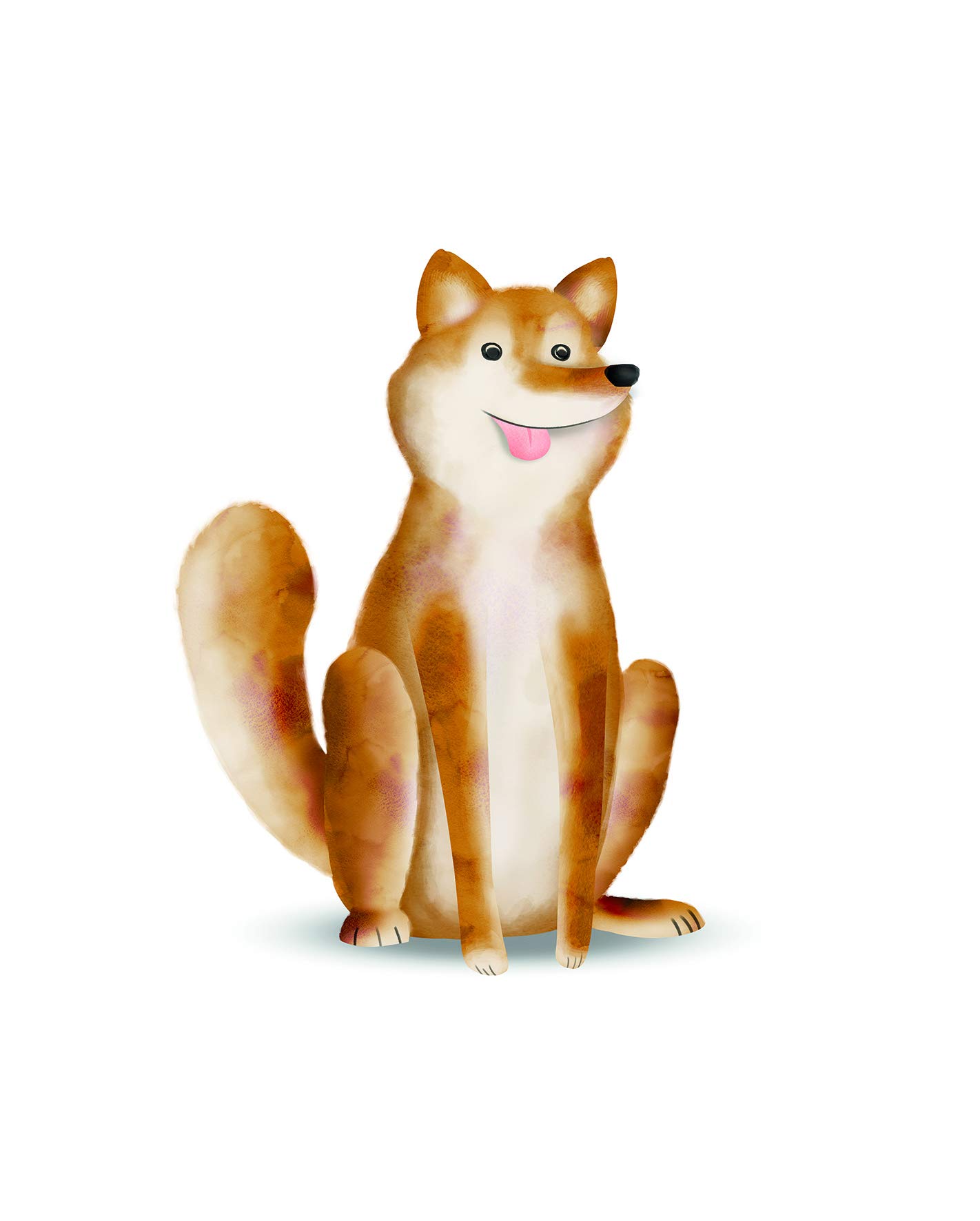 Komar Wall Picture Cute Animal Dog Poster Picture Living Room Bedroom Decoration Art Print Without Frame P111I-40x50 Size 40x50 cm (Width x Height)