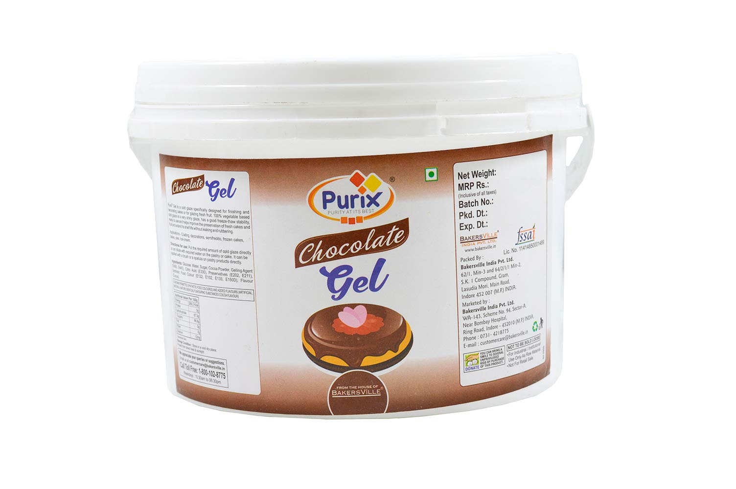Purix Chocolate Gel Cold Glaze, 2.5 Kg (Ready to Use) (B08K4KWXXB) Amazon Price History, Amazon Price Tracker