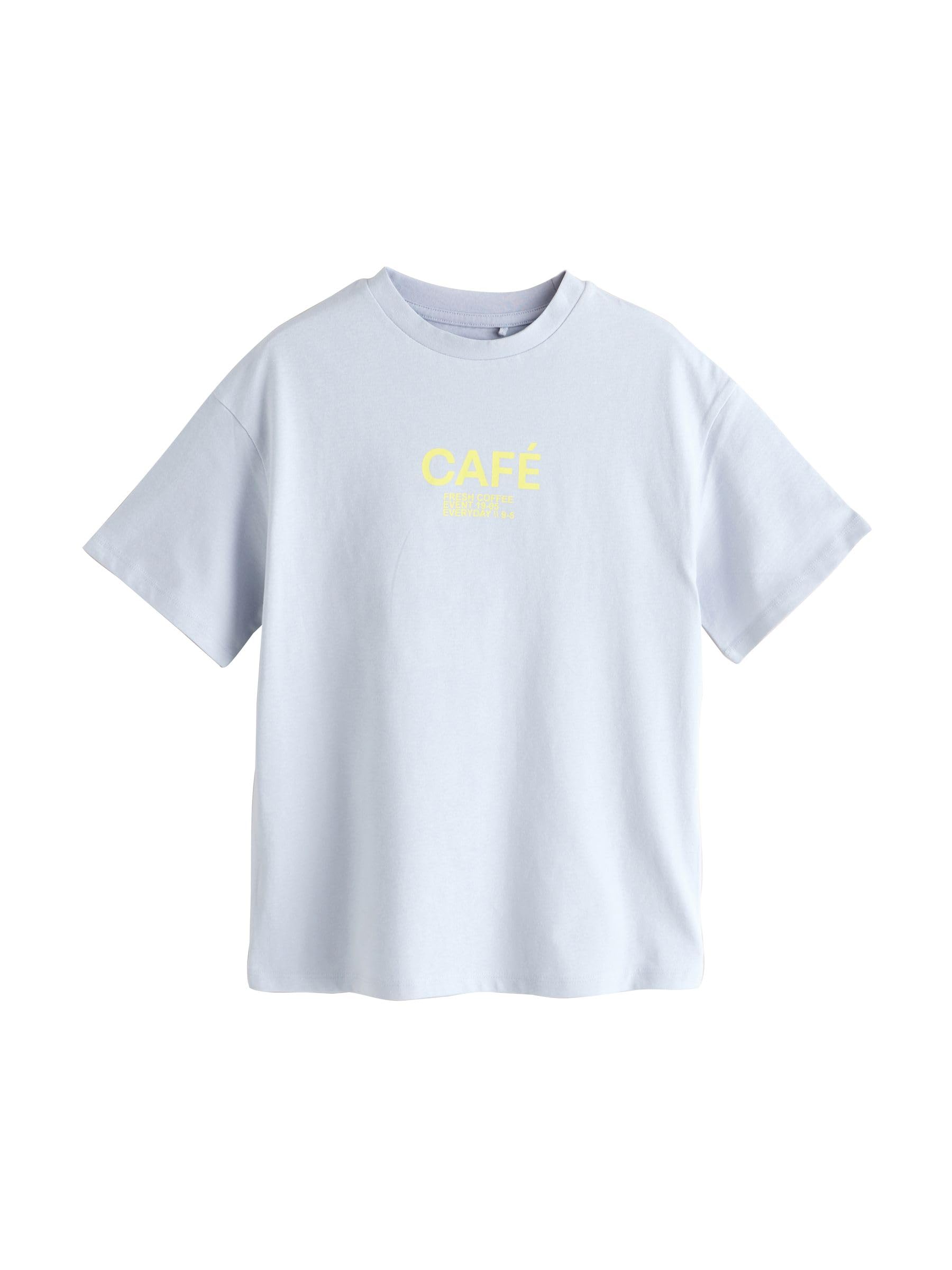 NEXT Mädchen Oversized Fit T-Shirts mit Grafik, 3er-Pack