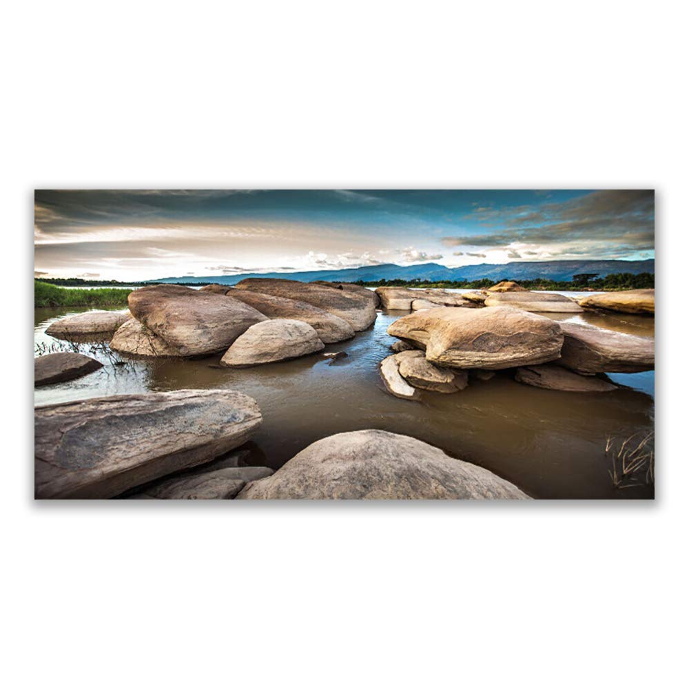 Impression sur verre acrylique 120x60 cm Tulup - Tableau mural décoratif pour salon