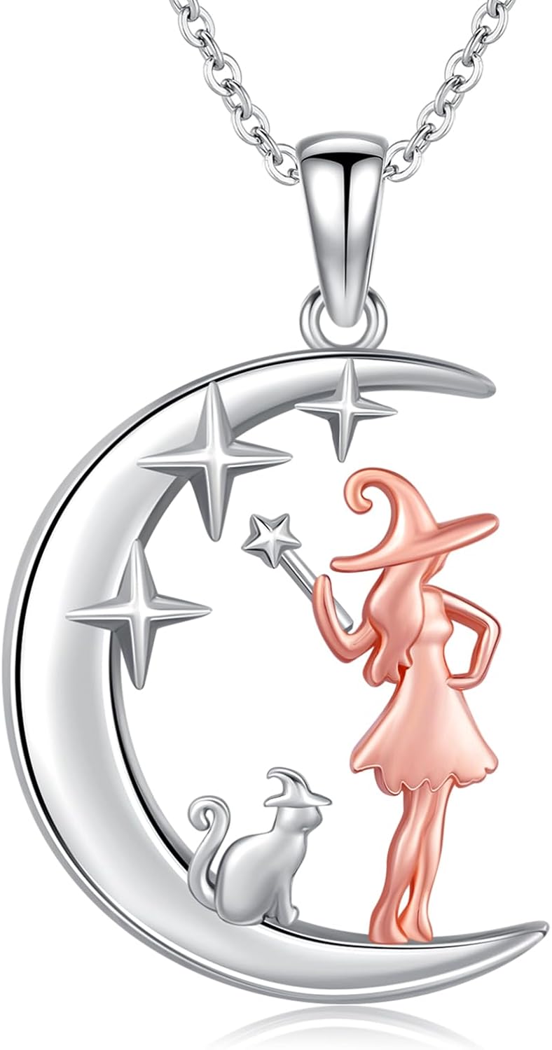 S925 Sterling Silver Necklace for Women Men Opal Crystal Pendant Necklace Jewelry Gifts for Birthday Graduation Christmas Anniversary