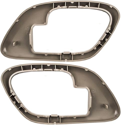 Miniatura 10 de AutoandArt Juego de pares de repuesto para manija de puerta interior bronceada, biseles compatibles con Pickup Escalade Tahoe Suburban Yukon