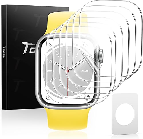 Miniatura 2 de TOCOL 6 Pack Screen Protectors for Apple Watch SE (2nd Gen)/6/5/4 40 mm, Bubble-Free Scratch Resistant HD Transparent Soft TPU Screen Protector Film