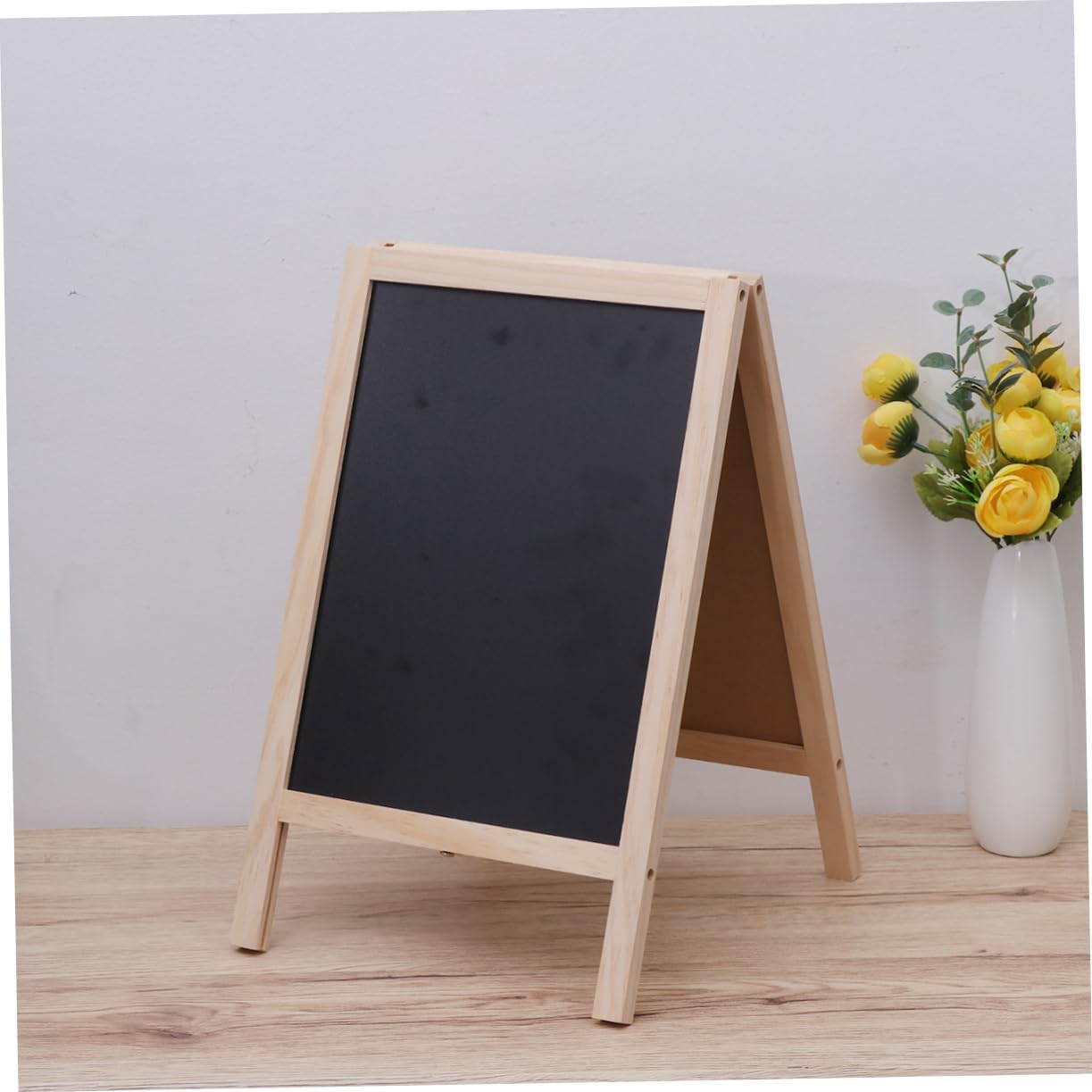 Mini Tripod Blackboard Double Sided Easel Stand for Bar Counter Message Board for Decor and Advertisements