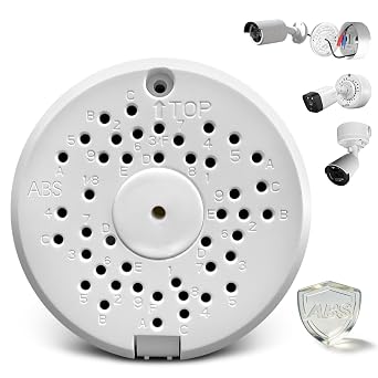 ABS New Security Camera Junction Box,Security Camera Bracket Outdoor,Plastic Waterproof Security Camera Mount Hide Cable Junction Box for Arlo Solar Panel Flip Cover Cable Cover