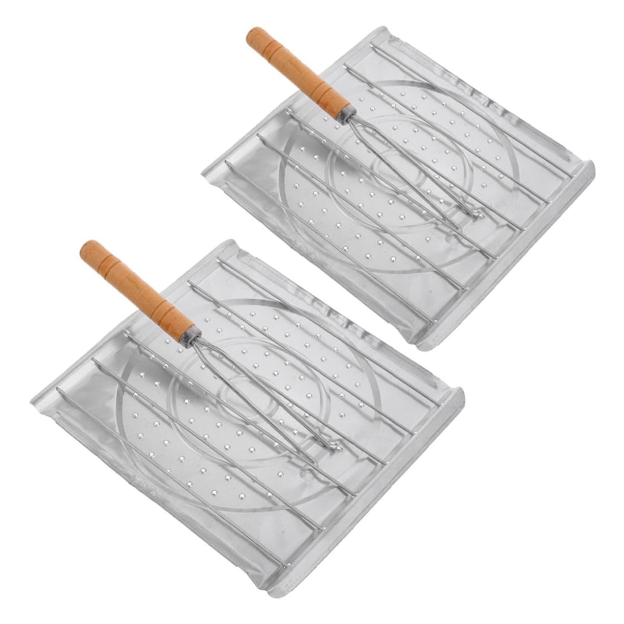 IMIKEYA 2pezzi Tostatura del Pane Multifunzionali per Barbecue all per Pane e Accessori per
