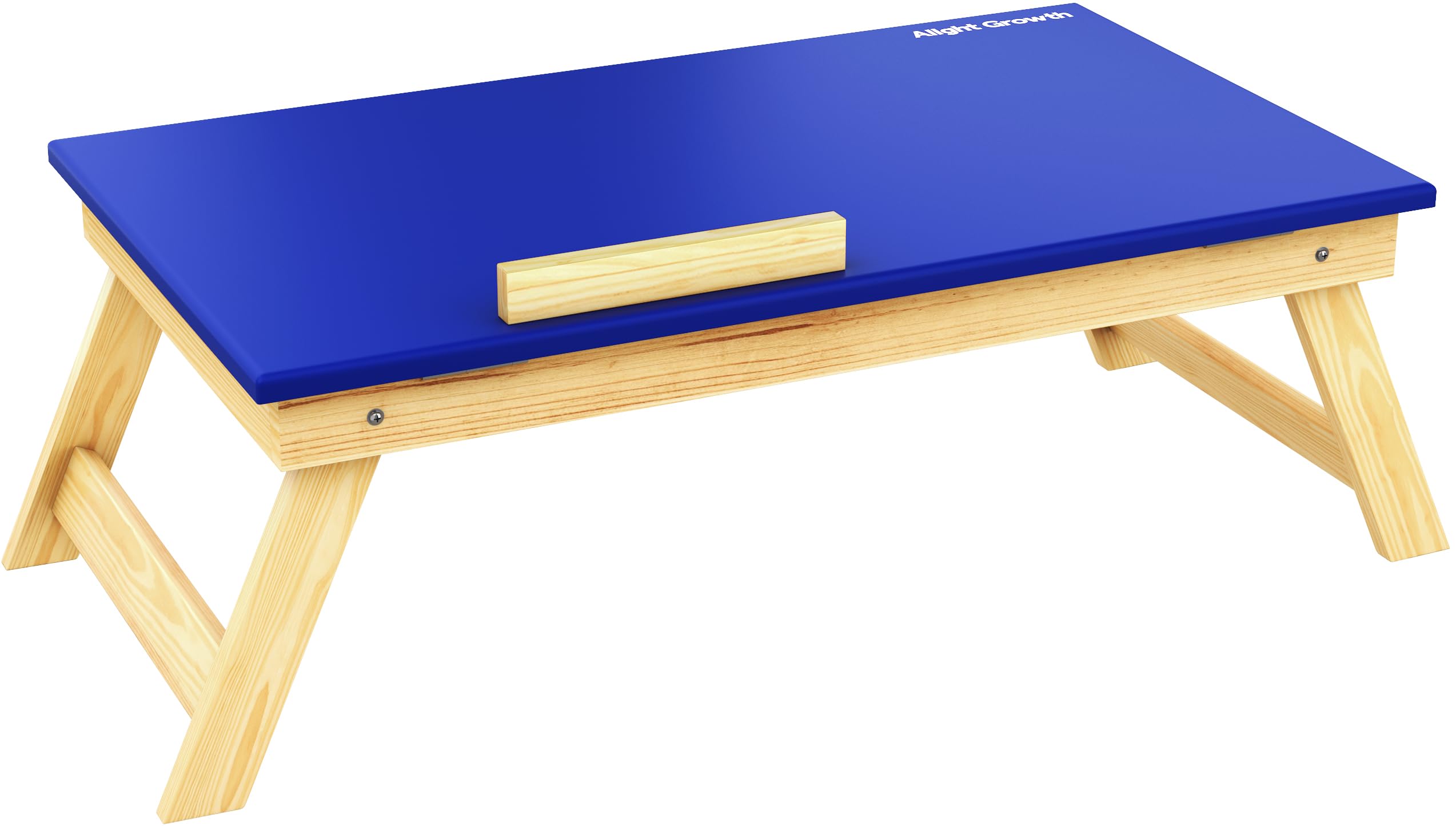 AlightGrowth Portable Laptop Table, Dining Breakfast, Study Table for Kids with Foldable Legs, Adjustable Angle for Home, Office, Working, Writing for Bed/Sofa/Couch | Size 14" X 23.8" X 8.9" | Blue (B0CQTHK6ZK) Amazon Price History, Amazon Price Tracker