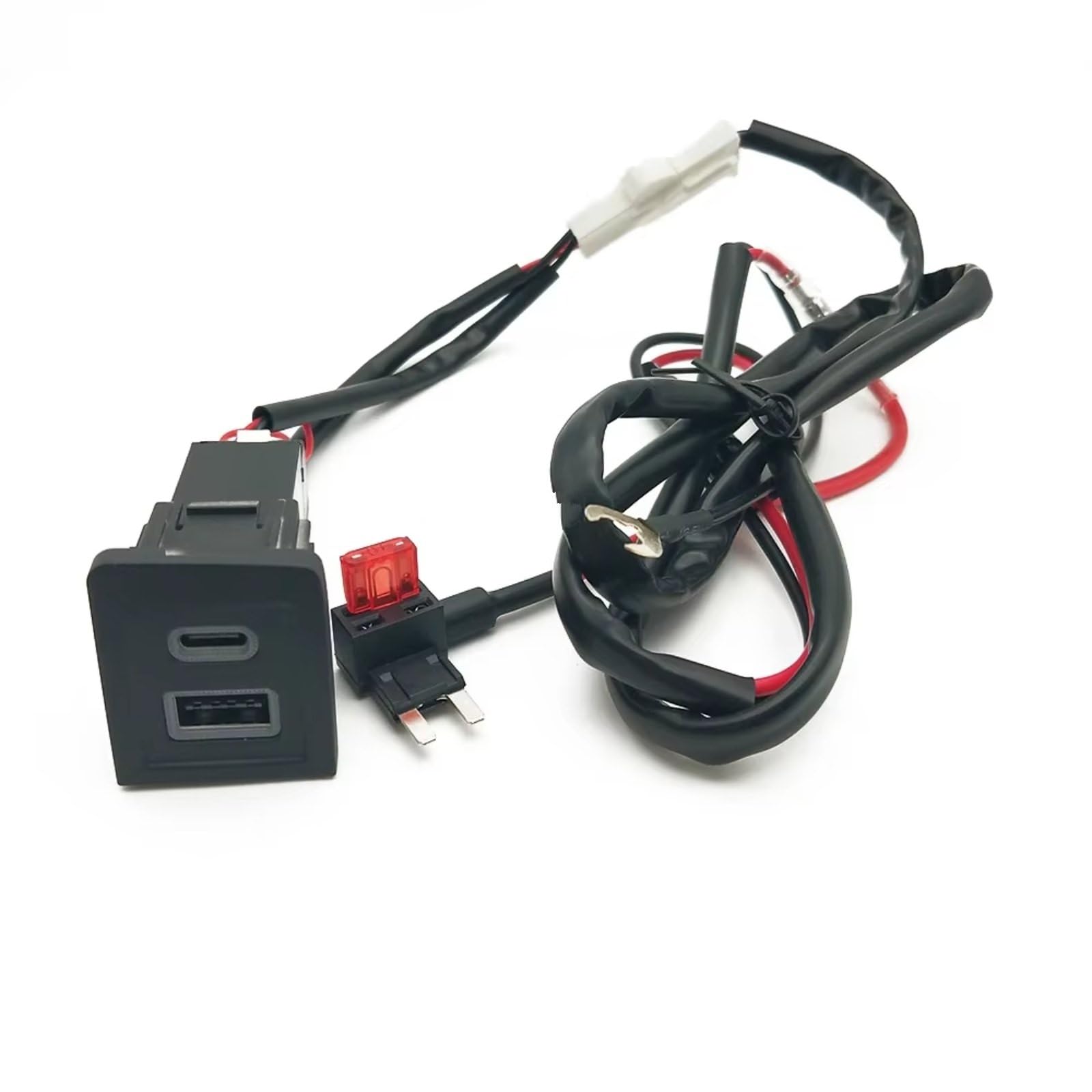 Adattatore Presa USB Porta USB Center Console Compatibile Con Per Per T5 2003-2009 Auto Per Caricabatterie Adattatore Di Ricarica Telefono Presa PD Adattatore QC3.0