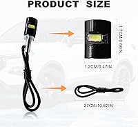 Vista 2 de 2 luces para matrícula, súper brillante de 12 V, bombilla LED blanca de tornillo de matrícula, resistente al agua, bombilla LED de aluminio negro