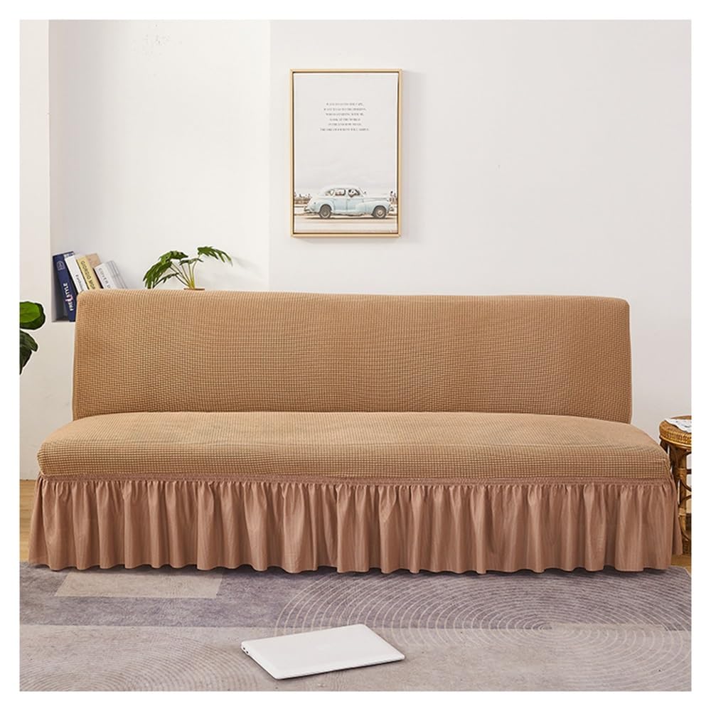 Funda universal sin mangas para sofá de 2/3 plazas, funda elástica con faldón, protector de sillón, elegante protector de sofá, color: #11, tamaño: ajustable