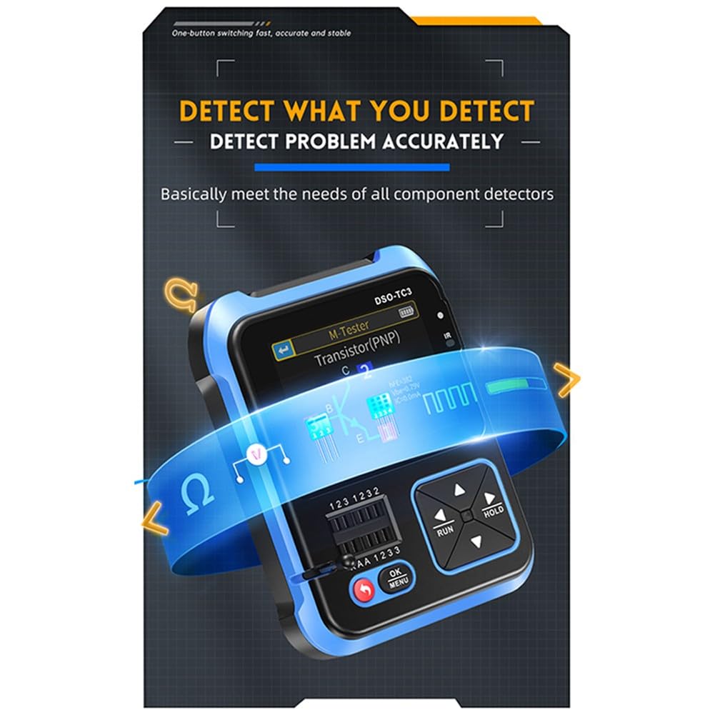 DSO-TC3 - Probador de transistor de osciloscopio digital 3 en 1 y