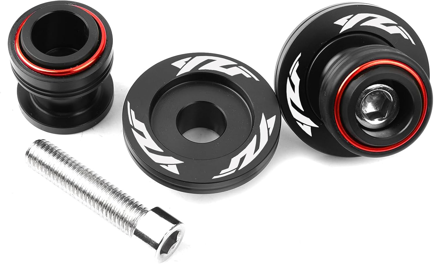 Fit For Yamaha R7 YZF R7 2024 2025 YZF R9 YZF R1 M YZF R3 R6 R7 R25 R125 1999-2024 2025 YZFR6 CNC Motorcycle Swingarm Spools Sliders Swing Arm Spools Screws (Red)