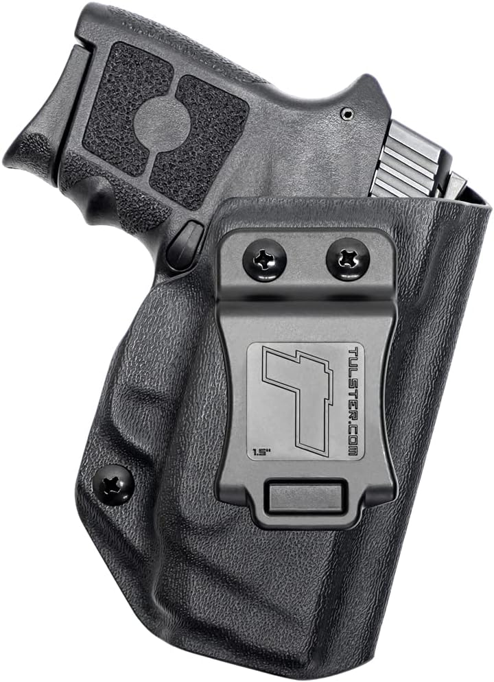 Tulster IWB Profile Kydex Holster in Right Hand fits: M&P Bodyguard .380 Holster | Light Compatible Inside The Waistband Appendix Concealed Carry