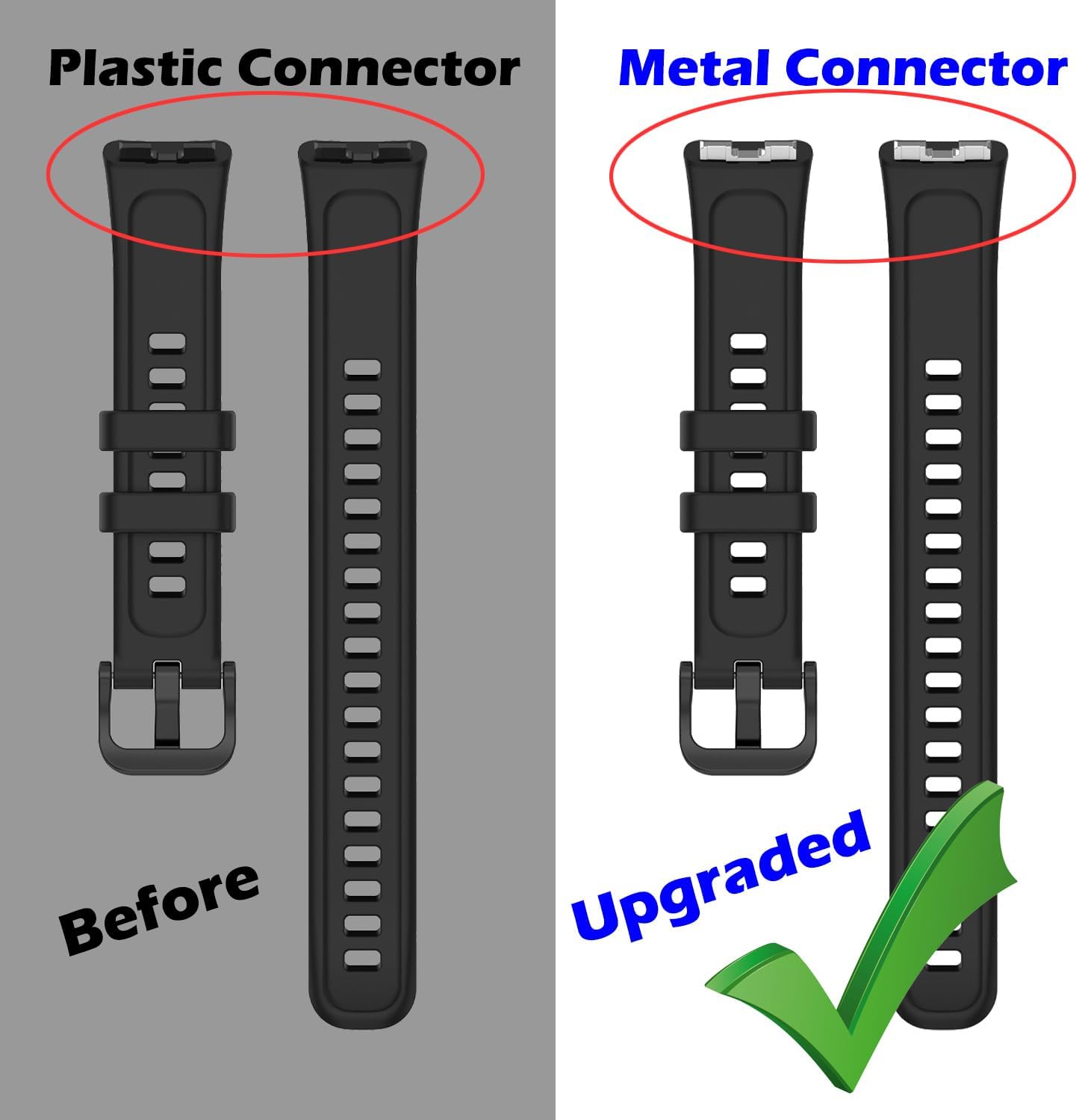 Bands Compatible for Huawei Band 8/9/10 Strap Replacement [3 Packs] Sport Silicone Wristbands Hua wei Band 9 NFC/8NFC/10 NFC Bracelets for Man Woman 3 colors: green,midnight blue, black image 8 of 8 B0D4LJ1KLP