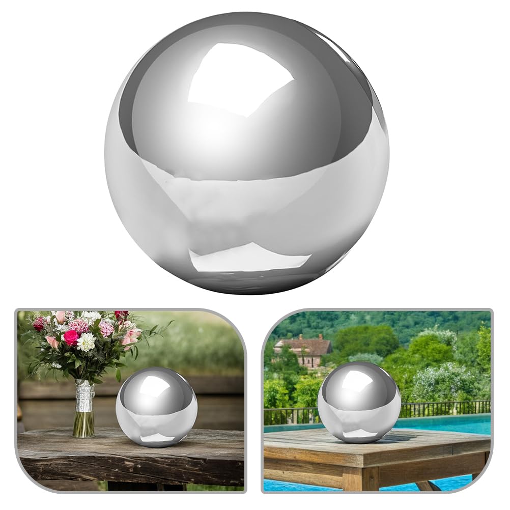 Toyvian Sfera Riflettente in Acciaio Inossidabile Globo Da Giardino Lucido Per Decorare Esterni Come Terrazze Balconi e Prati