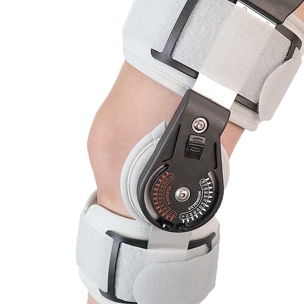 Rodillera Articulada Con Bisagras, Ortesis Ajustable, Banda De Soporte Para Articulaciones, Férula Para Rodilla, Rodillera Transpirable, Soporte Articulado Para Lesiones Articulares Y Rehabilitación O