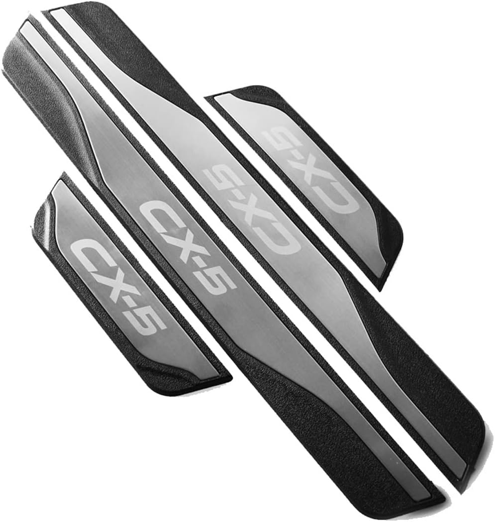 FEOYDS Stainless Door Sill Protector Kick Plate Entry Guard Kit for