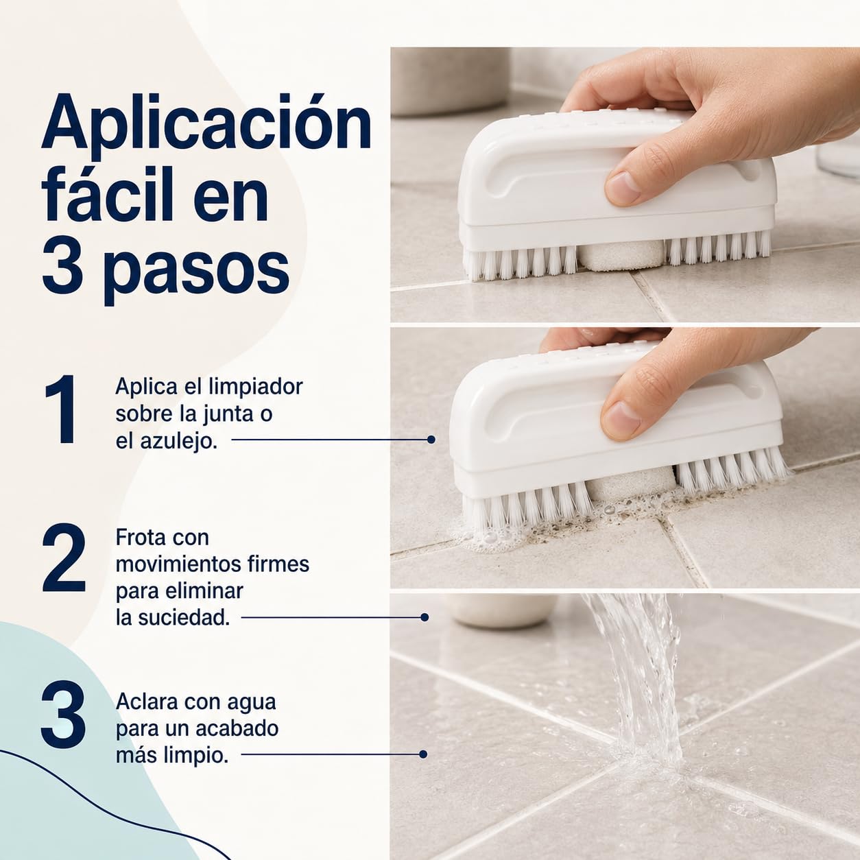 Cepillo Limpiador de Juntas y Azulejos para Baño Cocina y Suelo, Pack 12