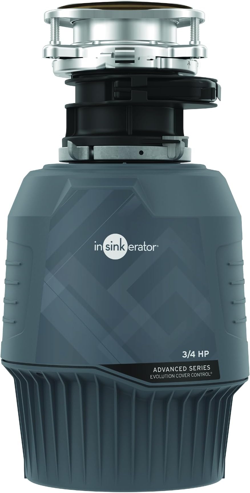 Evolution Cover Control 3/4 HP Garbage Disposal, Advanced Series EZ Connect Batch Feed Food Waste Disposer