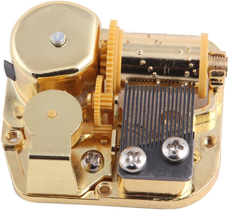 18 Note Windup Gold Plating Clockwork Mechanism DIY Music Box Movement (Happy Birthday)
