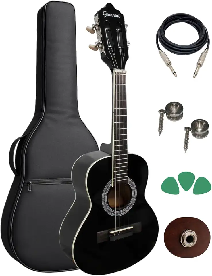Cavaquinho Elétrico Giannini Start Cs14 Preto Kit Capa